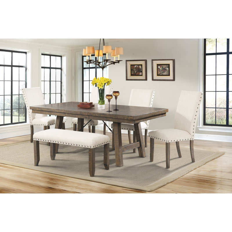 Three Posts Ismay 6 Piece Butterfly Leaf Dining Set Reviews Wayfair