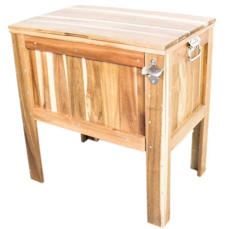 Backyard Expressions 45 Qt Cedar Patio Cooler Wayfair