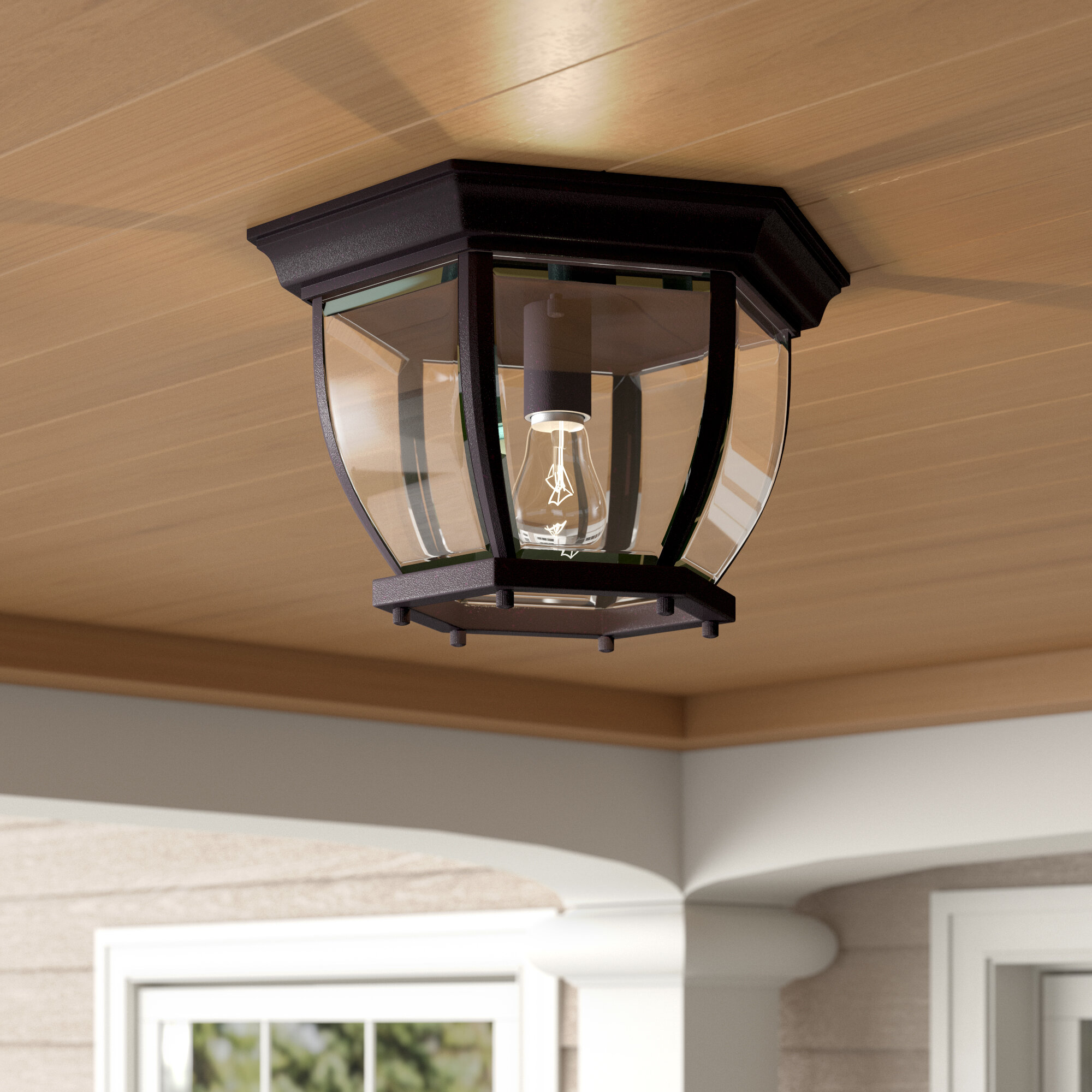 single ceiling light