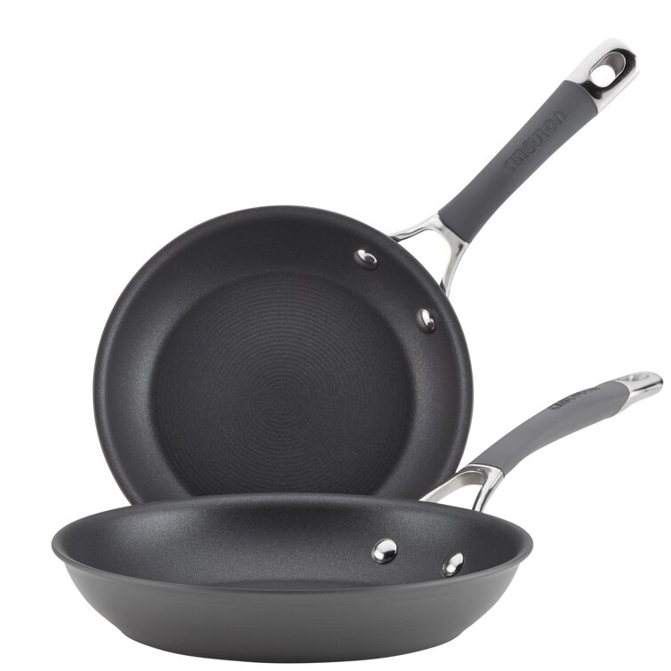 Fry Pan Gray Breville Thermal Pro Hard Anodized Nonstick Frying Pan 8.5 Inch Hard Anodized Skillet