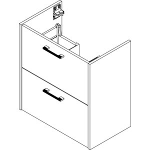 Fackelmann 59 cm Waschtisch-Set Malua