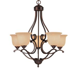 Courtney Lakes 5-Light Shaded Chandelier