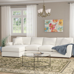 Modern Contemporary Down Filled Sectional Sofas Allmodern Edwin Sectional