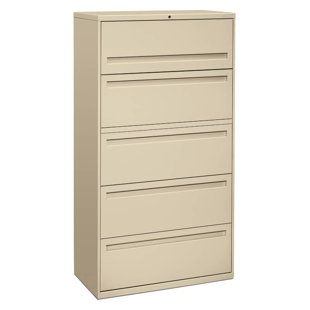 Brigade 700 Series 5-Drawer Vertical Filing Cabinet by