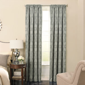 Odette Geometric Max Blackout Rod Pocket Single Curtain Panel