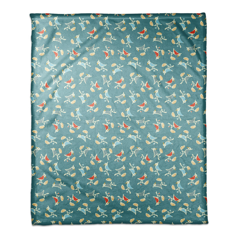 Red Barrel Studio Hernadez Songbird Pattern Throw Wayfair