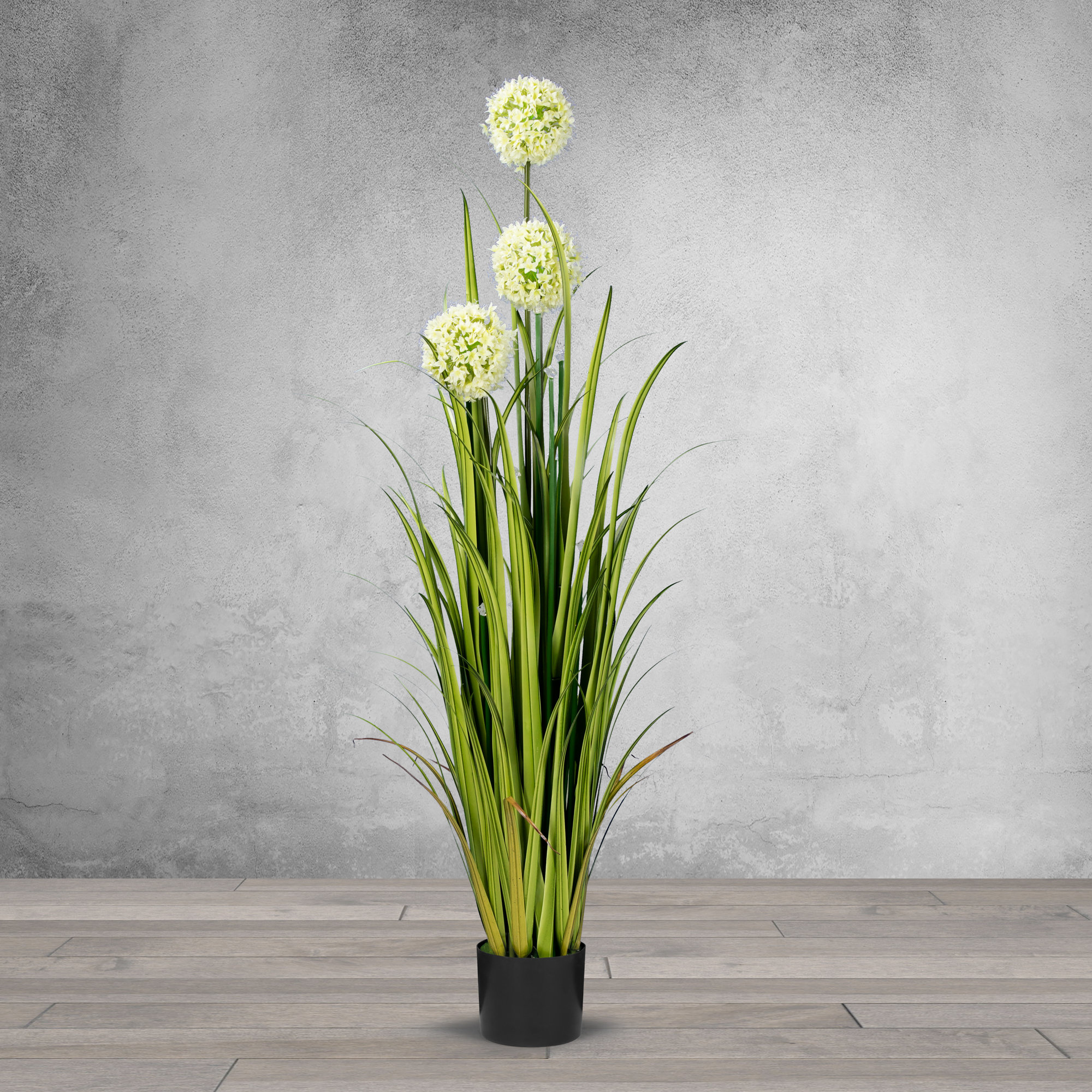 Latitude Run Artificial Reed Flowering Plant In Pot Wayfair