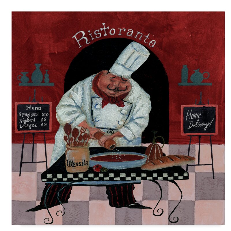 Trademark Art Chef Kitchen Menus By Gregg Degroat Canvas Print Reviews Wayfair