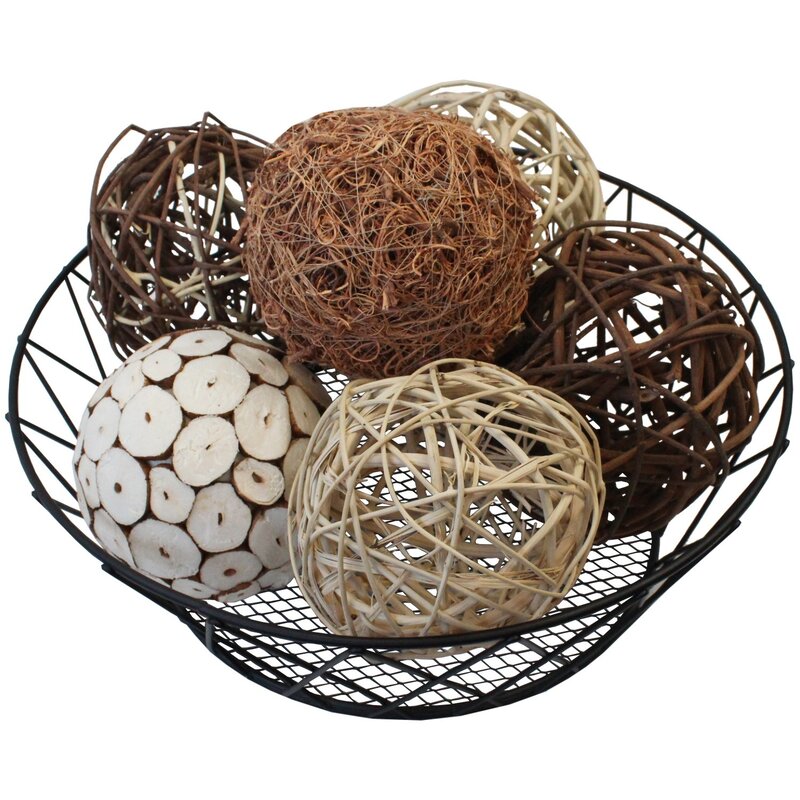 Millwood Pines 6 Piece Schall Decorative Balls for Bowls & Reviews ...