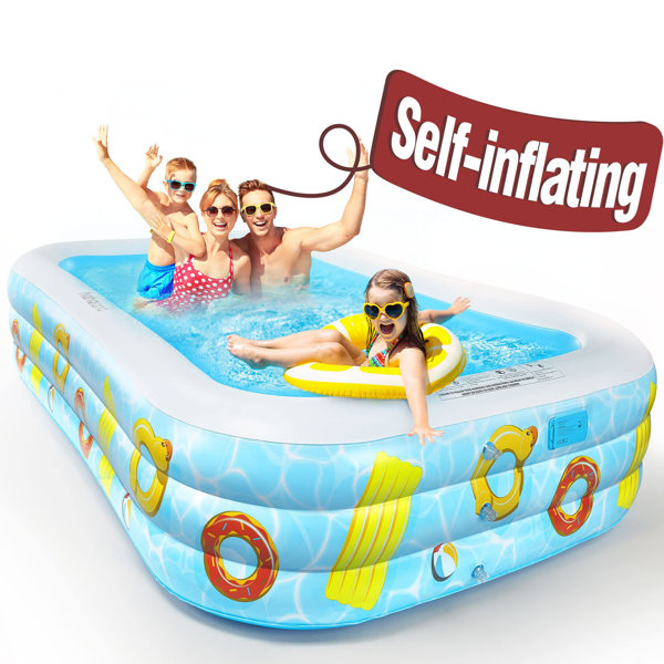 self inflating pool