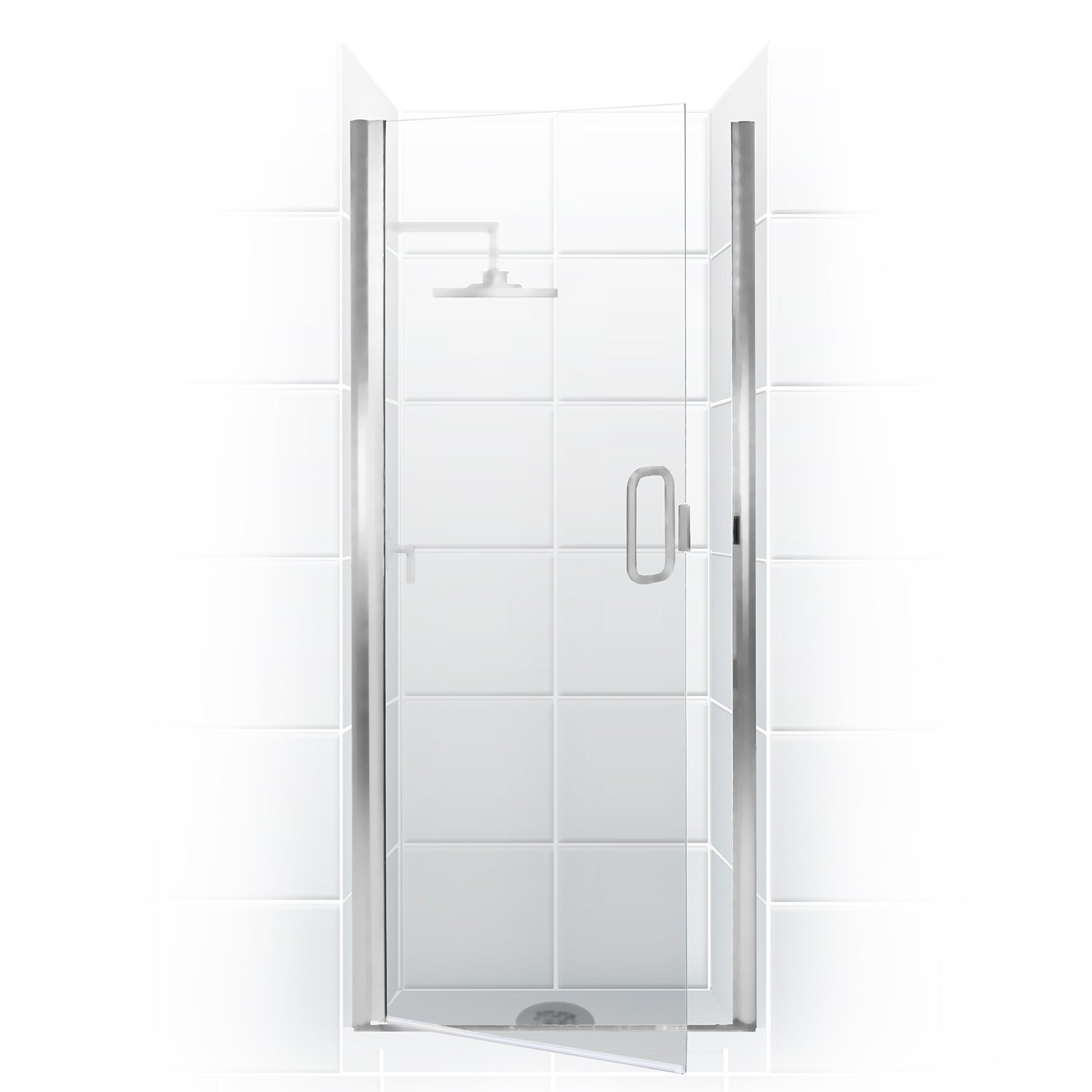 Coastal Industries Paragon Series 30 X 82 Hinged Semi Frameless Shower Door Wayfair