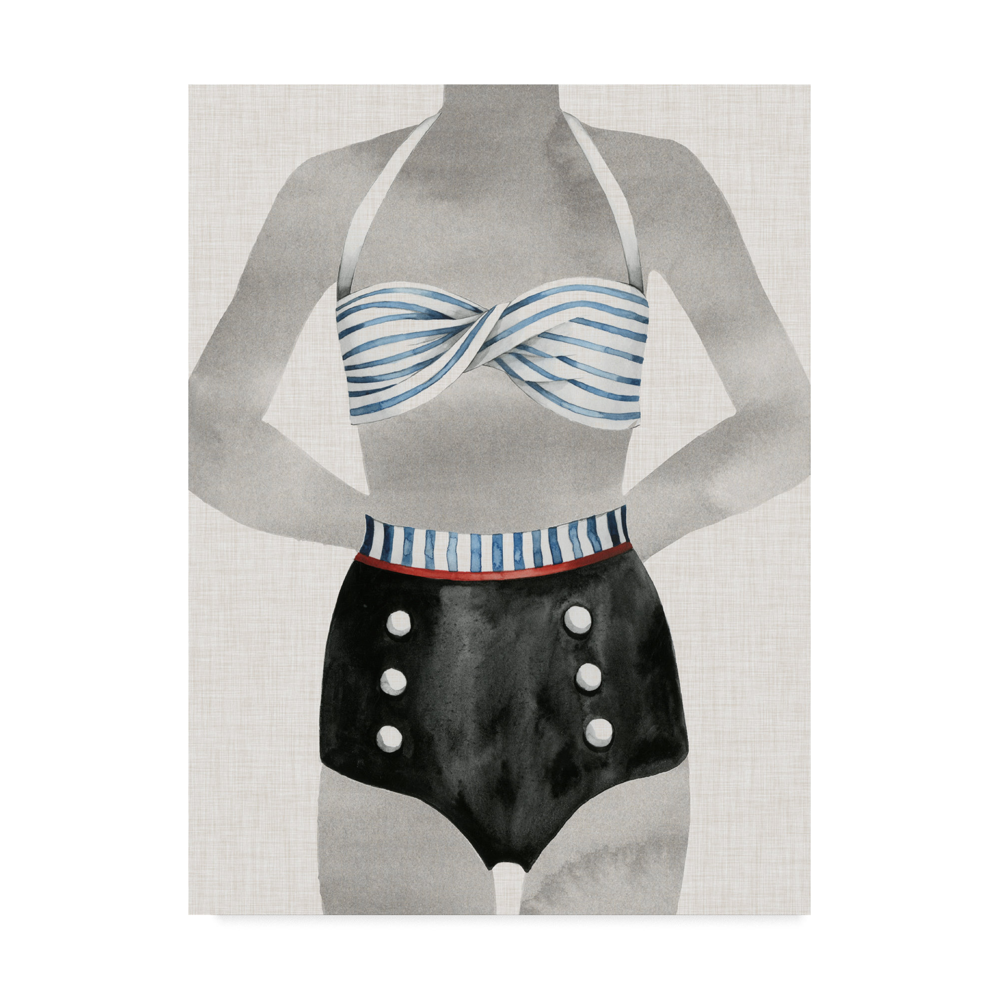 gray bathing suit