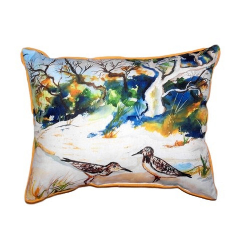 Betsy Drake Interiors Tree Beach Indoor Outdoor Lumbar Pillow Wayfair