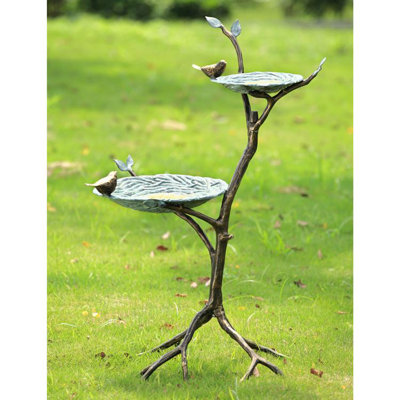 Gossiping Birds Tray Bird Feeder Spi Home