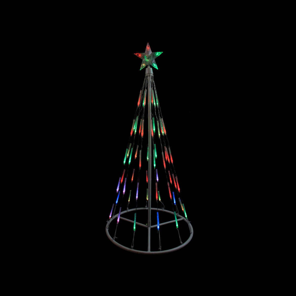 Northlight Single Tier Bubble Cone Christmas Tree Lighted Yard Art Decoration Reviews Wayfair