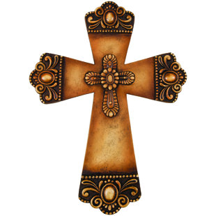 Resin Wall Decor Wayfair Double Cross Resin Wall Décor