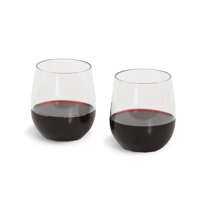 Picnic Plus by Spectrum 14 oz. Plastic Stemless Wine Glass Wayfair