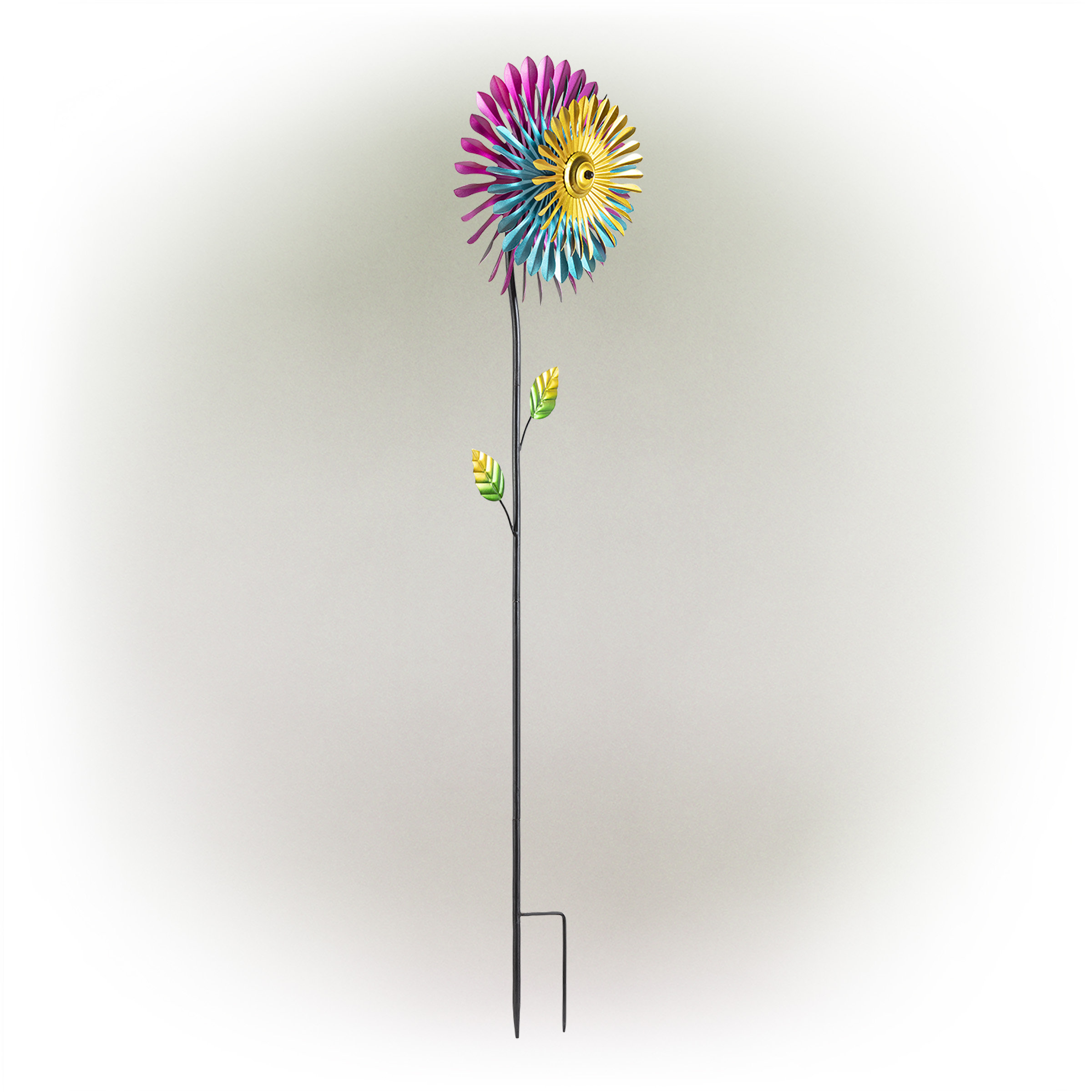 Red Barrel Studio® Hoder Daisy Wind Spinner Garden Stake & Reviews