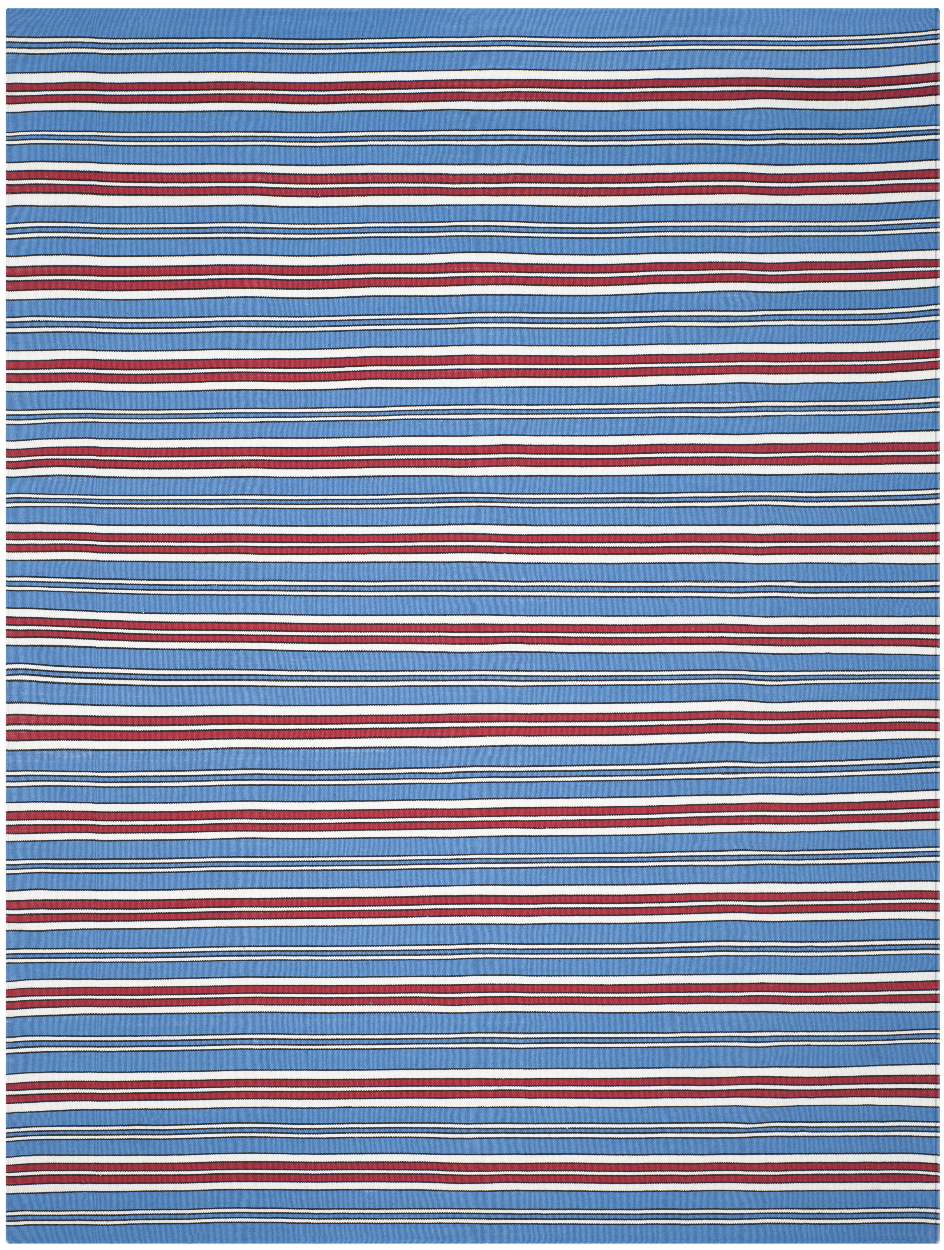 Lauren Ralph Lauren Leopold Stripe Handwoven Flatweave Royal Blue Red Area Rug Wayfair
