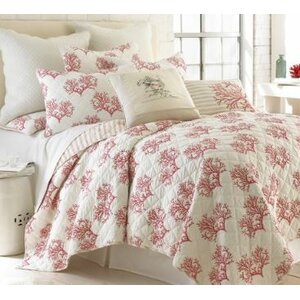 Belize Coral Quilt Set