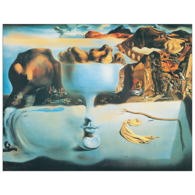 Apparition of face and fruit dish on a beach essay 06 image