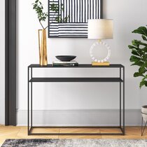 Home Furniture Entrance Table 105 x 30 x 71 cm for Living Room，Hallway，Bedroom Sturdy Metal Frame Dalkeyie Console Table 