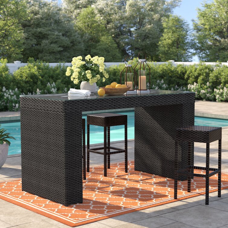 wayfair patio bar set