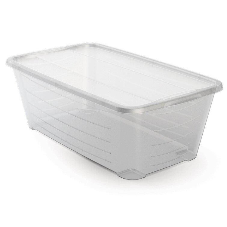 home depot clear totes