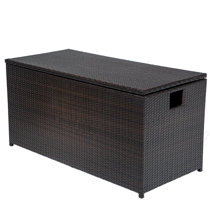 Wicker Rattan Deck Boxes Patio Storage You Ll Love In 2021 Wayfair