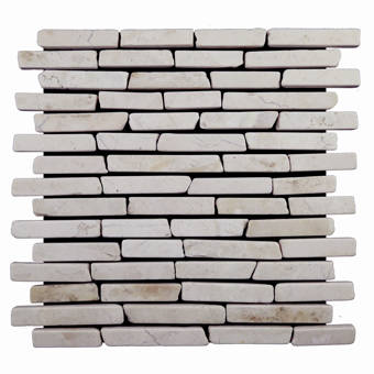 Mosaics4you Statuario Marmol Circles 0 3 X 1 Natural Stone Mosaic Tile Wayfair