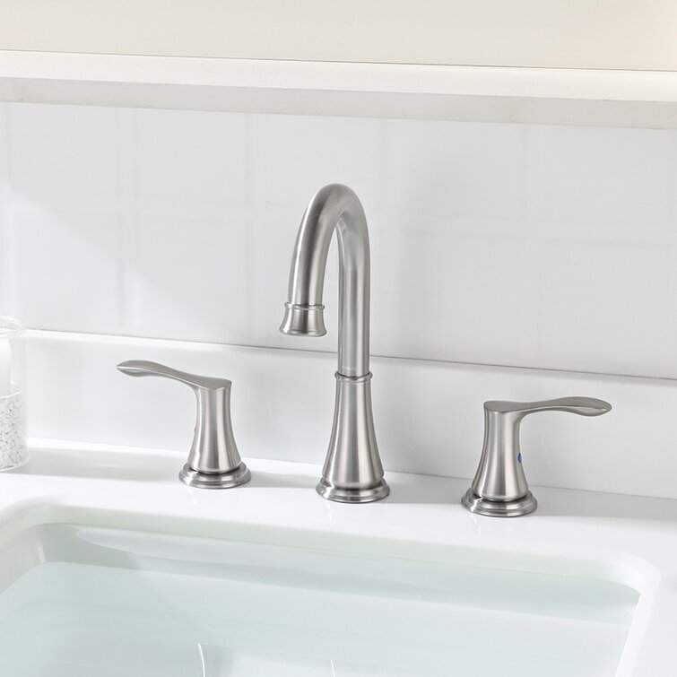 Parlos Home Widespread Bathroom Faucet with Drain Assembly & Reviews ...