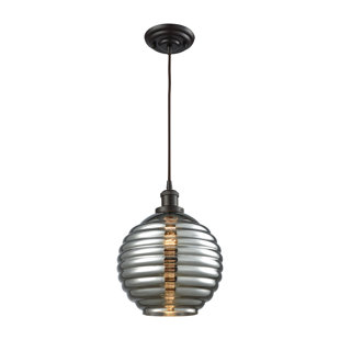 Go to store & view more images Bourbeau 1-Light Globe Pendant by Brayden Studio