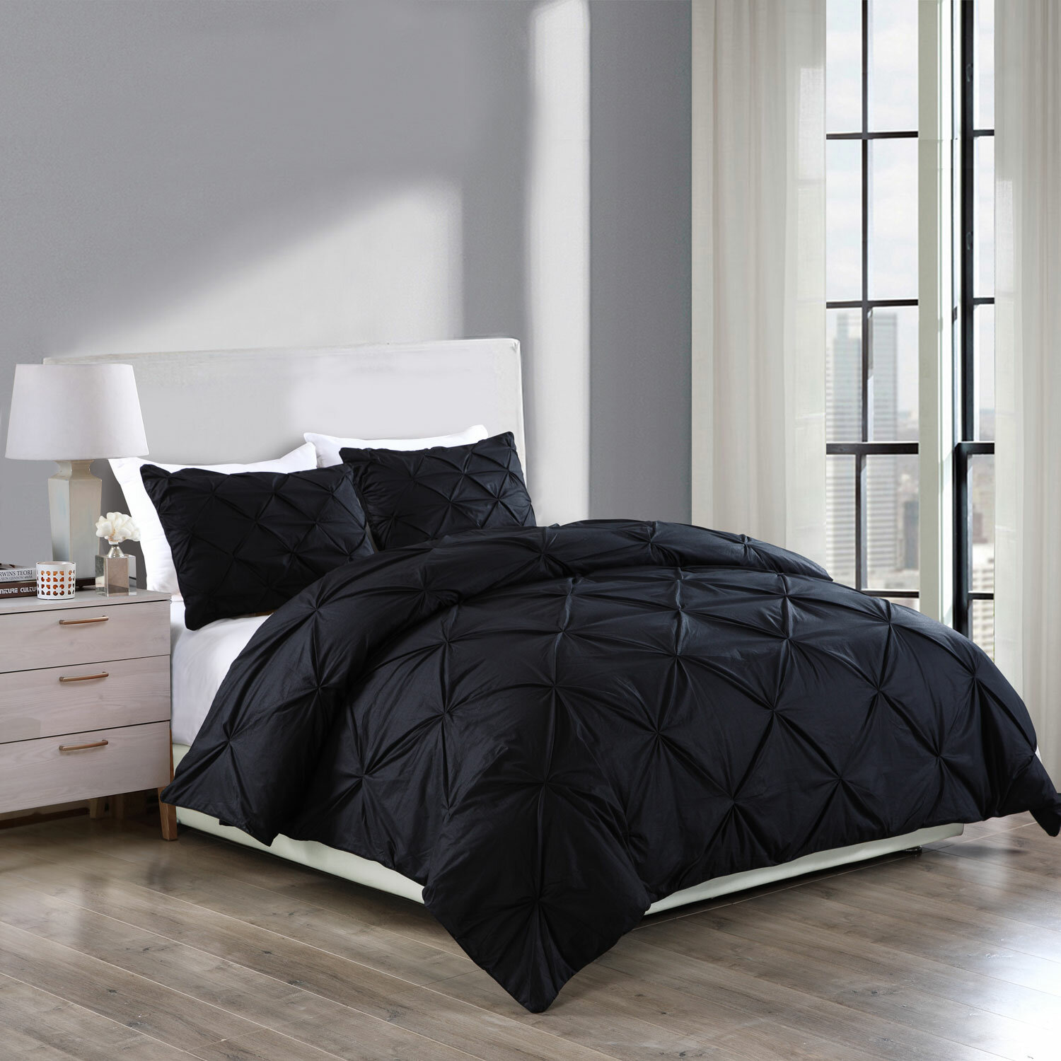 Shearin Pintuck Duvet Cover Set Reviews Allmodern