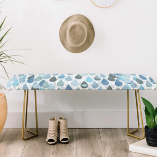 Go to store & view more images East Urban Home Lisa Argyropoulos Let It Rain Upholstered Bench