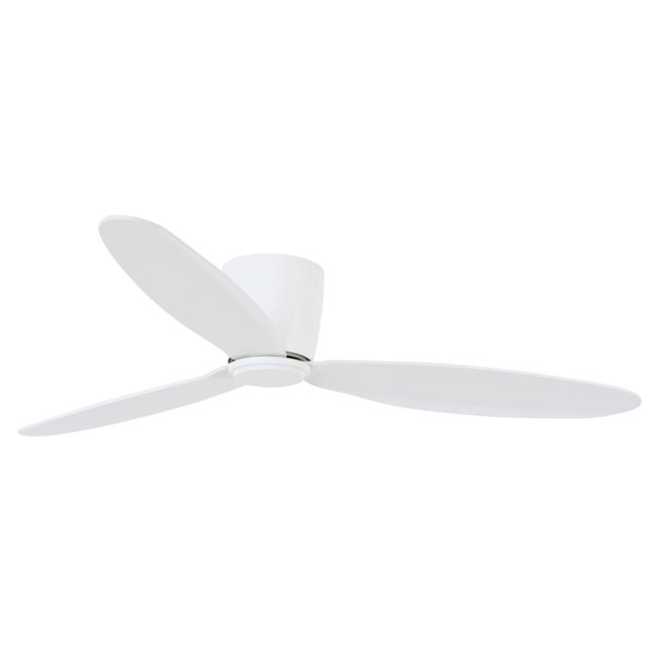 Orren Ellis 52 Anadarko 3 Blade Flush Mount Ceiling Fan With Remote Control Reviews Wayfair