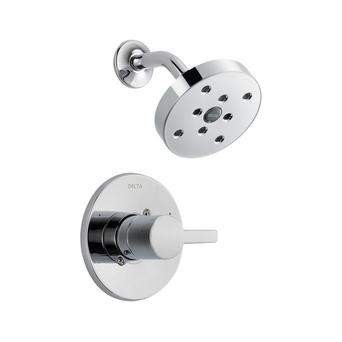 Delta Compel Thermostatic Tub And Shower Faucet With Lever Handles Compel Thermostatic Tub And Shower Faucet With Lever Handles H2okinetic Technology