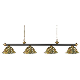 Go to store & view more images Fleur De Lis Living Billington 4-Light Pool Table Light Pendant