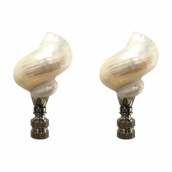 Polished Brass Royal Designs Seashell Lamp Finial 