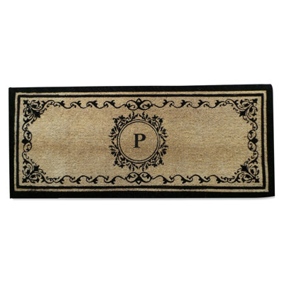 Filigree Decorative Monogrammed Door Mat A1 Home Collections Llc