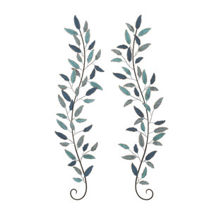 Metal Leaf Wall Decor Wayfair 2 Piece Metal Leaf Wall Décor Set