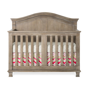 rustic oak crib
