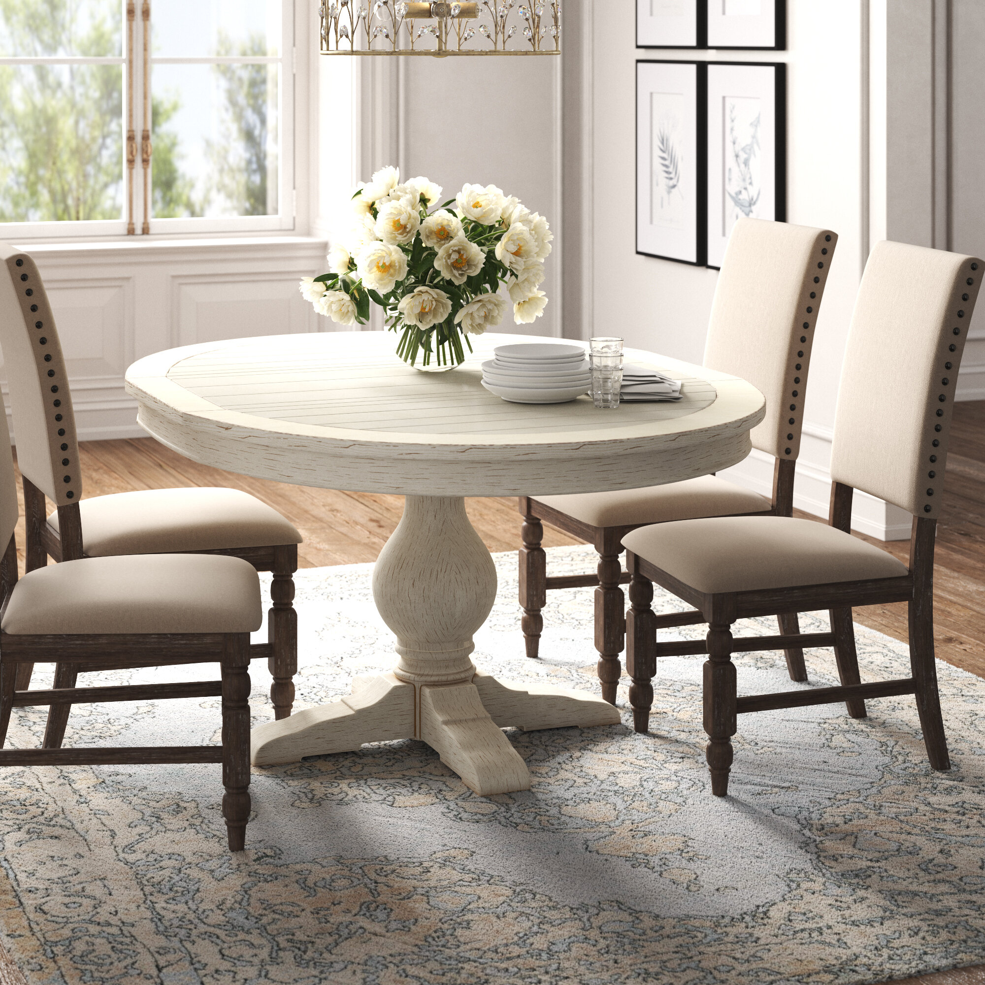 Kelly Clarkson Home Grace 48 Pedestal Dining Table Reviews Wayfair