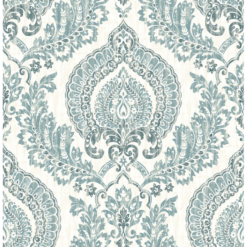 House Of Hampton Grindstaff 18 X 20 5 Damask Blue Wallpaper Roll Reviews Wayfair Download hd blue wallpapers best collection. wayfair