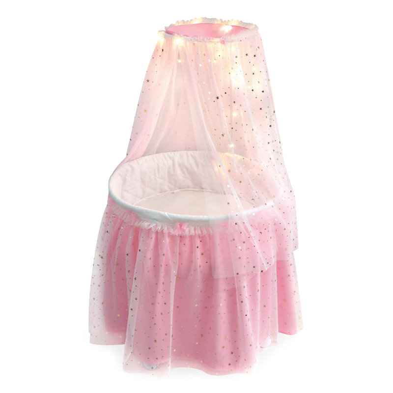 badger basket doll cradle