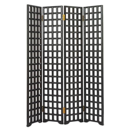 Bloomsbury Market 197cm X 37cm Carved Lattice 4 Panel Room Divider
