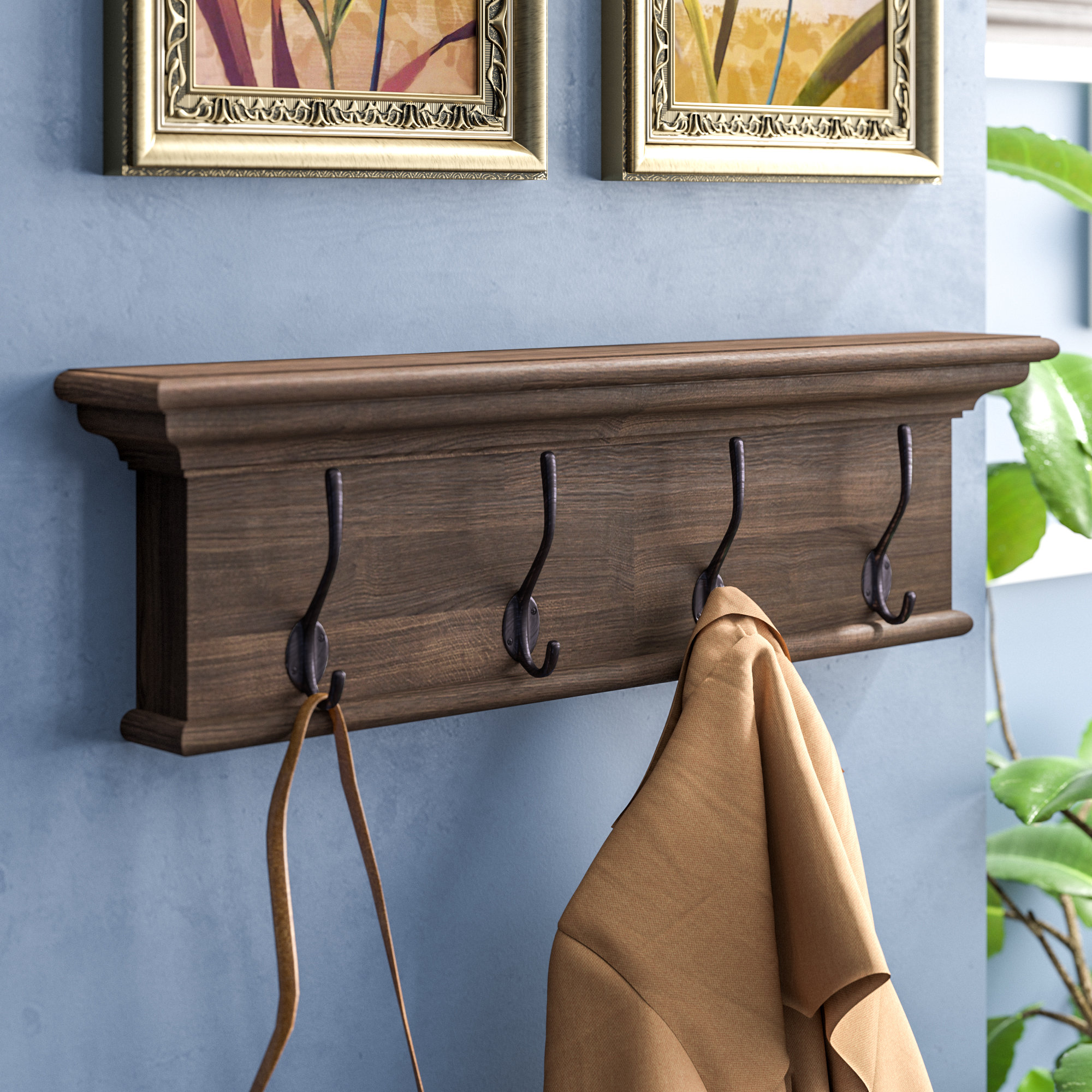 Alcott Hill Legrand Wall Mounted Coat Rack Reviews Wayfair