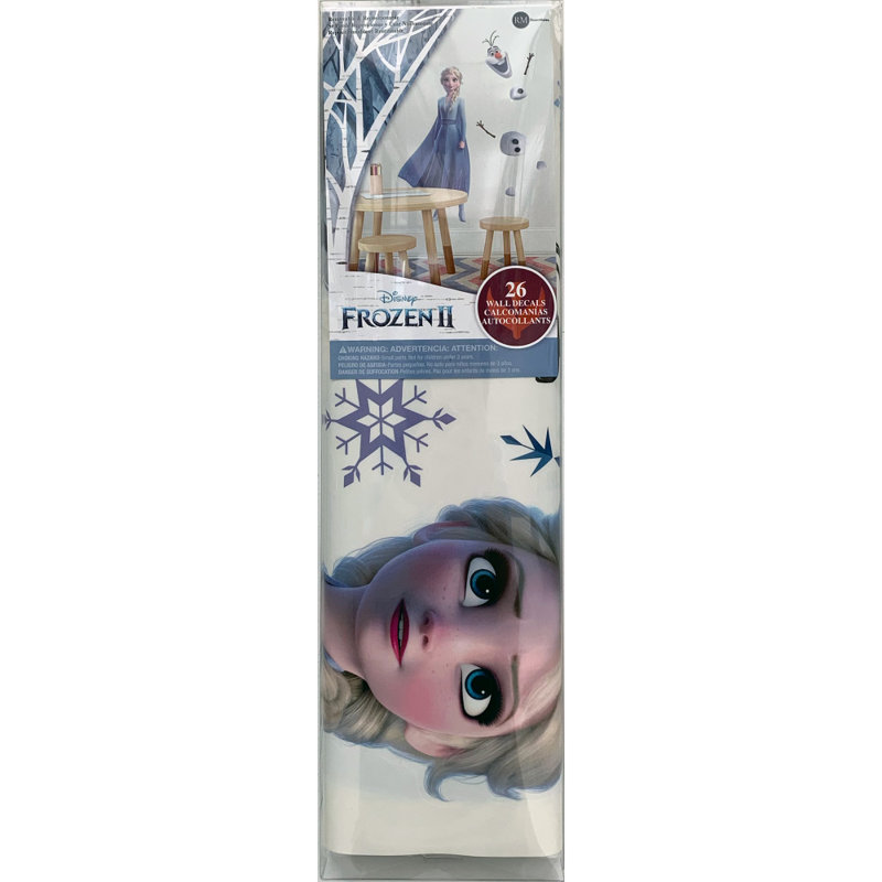 Room Mates Frozen Ii Elsa And Olaf Peel And Stick Giant Wall Decal Wayfair