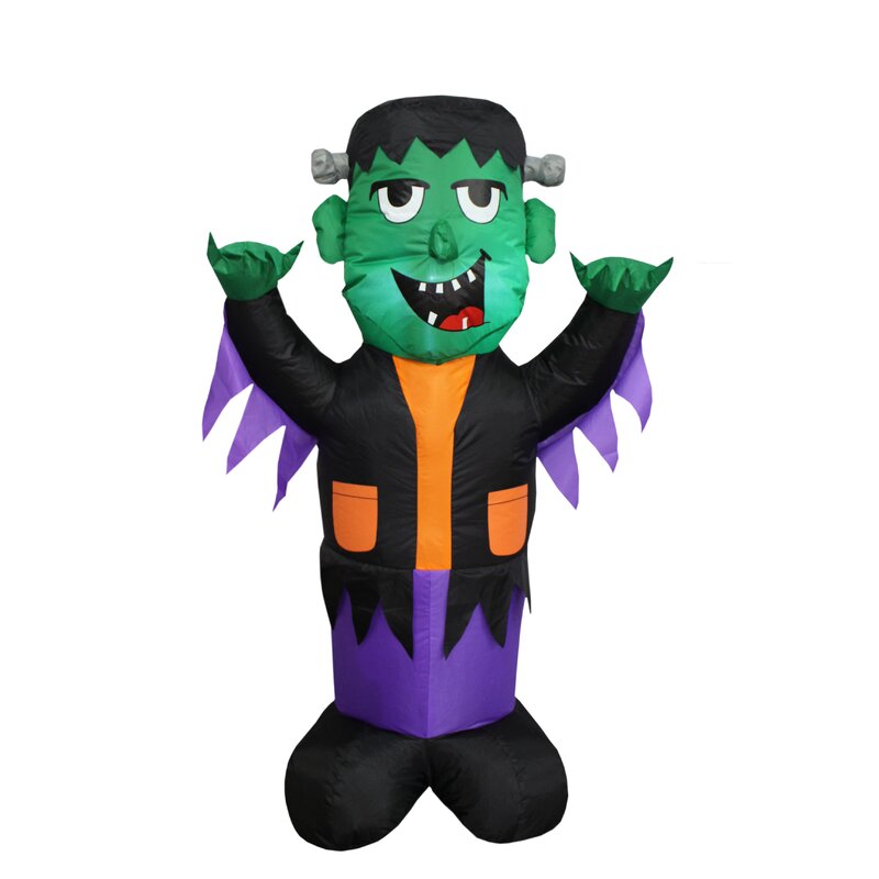 The Holiday Aisle Halloween Inflatable Frankenstein & Reviews | Wayfair