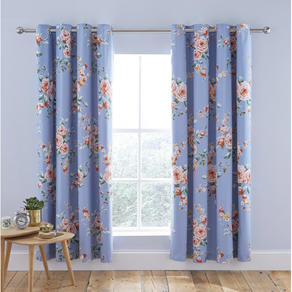 Catherine Lansfield Canterbury Blue Polka Dot Reverse Duvet Cover