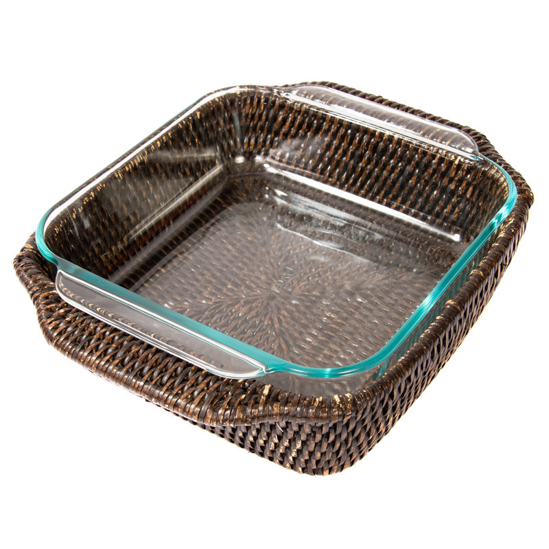 Square Baker Basket with Pyrex Included
